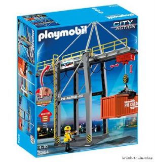 Playmobil® electric Cargo Crane Terminal Set 5254 /Train,Airport,Ship 