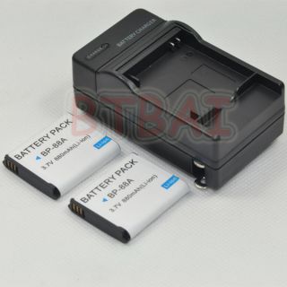 BP88A Battery and Charger for Samsung DV200 DV300 DV300F BP88A Charger 
