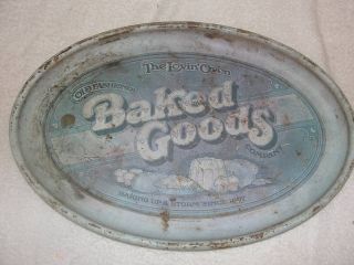 The LovinOven Old Fashioned Baked Goods Metal Tray Vtg