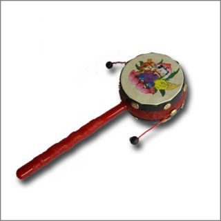 rattle drum baby toys Children Cartoon Pattern Chinese Traditional 