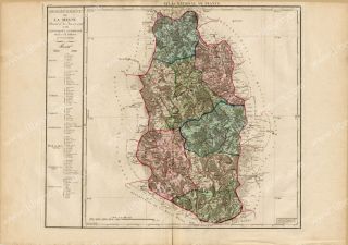 Atlas Carte Plan Meuse Commercy Verdun Gravure 1791