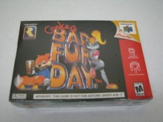 Conkers Bad Fur Day Nintendo 64 N64 Game CIB New SEALED