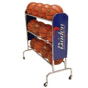 New Baden Steel Basketball Rack 12 Balls Ships Fast and Free