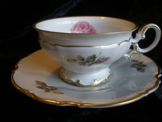   Footed Cup & Saucer China Pattern: Barbara/Belrose/Dundee