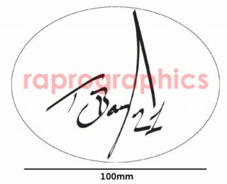 Troy Bayliss Signature Decal Sticker