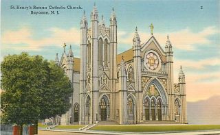 NJ Bayonne St Henrys Roman Catholic Church Early R47613