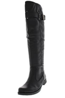 Bare Traps NEW Joclyn Black Embellished Buckle Knee High Boots Shoes 6 