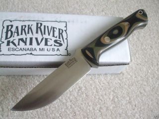 Bark River Bravo 1 Survival Knife Mil Spec Camo G 10 Handles New 