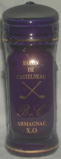 Baron de Castelneau Armagnac Miniature Decanter Empty