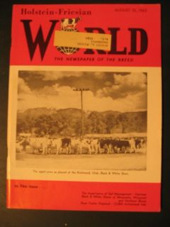 HOLSTEIN WORLD 1962 HENRY BARTEL DISPERSAL + MINNESOTA & WISCONSIN BxW 