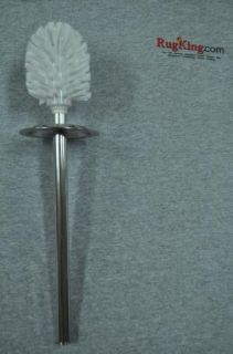   Brushed Nickel Wall Mount Toilet Brush w Holder Contemporary