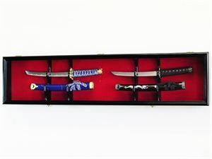 Dagger Tanto Short Swords Knives Display Case Wall Rack