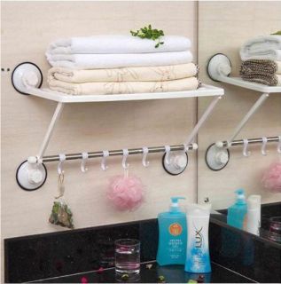   Required 2 in 1 Space Saver Bathroom Towel Bar and Shelf Rack