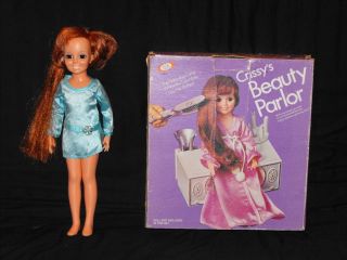 1970s Ideal Crissy Beauty Parlor Missing Pieces with Box Crissy Doll 