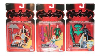 1997 Kenner Batman & Robin movie figures Lot of 3 Bane, Ivy, Batgirl 