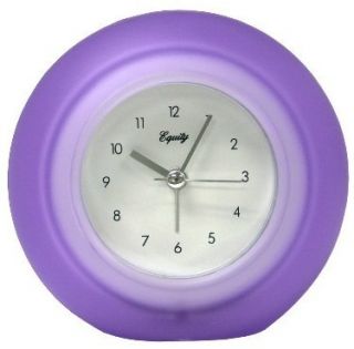   25300 PUR Frosted Purple Battery Operated Analog Alarm Clock