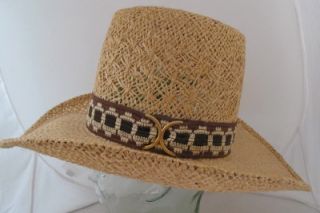 Bailey New West U Rollit Western Straw Cowboy Hat Size 7 21 7 8 56cm 