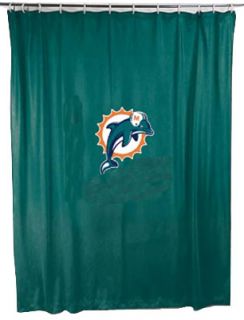 Miami Dolphins NFL Football Bathroom Shower Curtain New