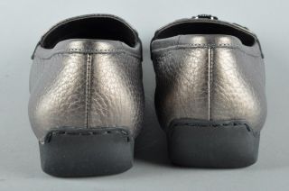 Bella Vita Diane Pewter Leather Loafers Shoes 12 New