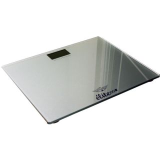   Elite XXL Tempered Glass Bathroom Scale Silver 440 lbs Capacity