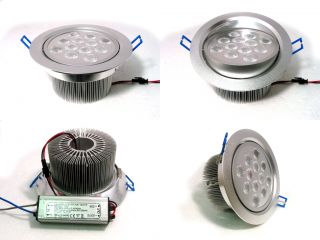 12W Warm White LED Recessed Ceiling Down Light 12X1W