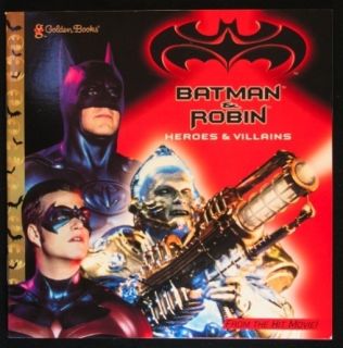 Batman Robin Heroes Villains Golden Book 1997