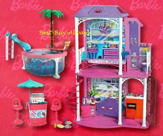 All ofthese pieces are INCLUDED in this Barbie beach play house