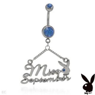 New Playboy Bunny Belly Button Navel Ring Genuine Crystals Various 