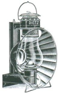 Dietz #30 Beacon Lantern Lamp in Original Condition & Fitz All Clear 