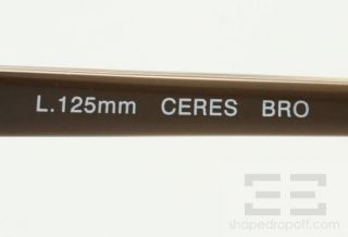 BCBG Max Azria Brown Rectangular Frame Ceres Eyeglasses
