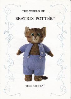 Knitting Pattern Tom Kitten World of Beatrix Potter
