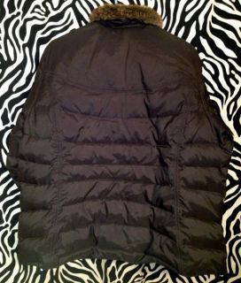 Eddie Bauer Black GOOSE Down Fur Winter Coat Jacket Plus Size Womens 