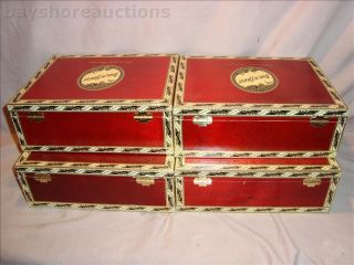 brickhouse wood cigar box lot mighty mighty qty 4 welcome