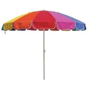 Rainbow Color Beach Patio Umbrella 8 New 
