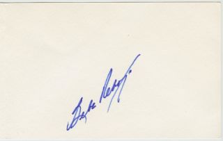   Richard Nixons personal Banker, Bebe Rebozo Autograph. SCANDALOUS