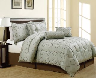 11 Piece King Jayce Jacquard Bed in A Bag Set
