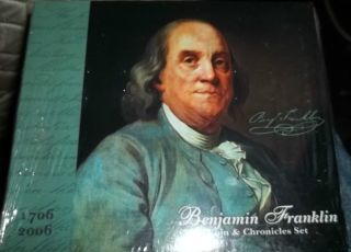 2006 Benjamin Franklin Coin and Chronicles Set New Unopened