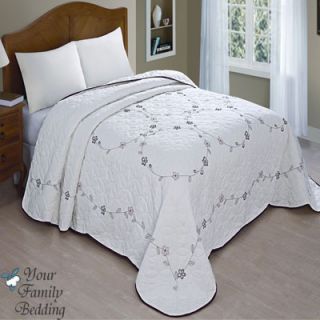   Ring Twin Full Queen King Size Bedspread Cotton Bed Bedding Set
