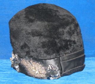 This antique Beaver ladys hat has been stored for many years and has 