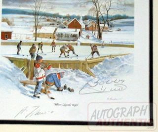 Autographed Where Legends Begin Hockey Lithograph