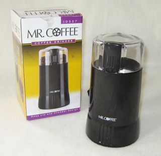 Mr Coffee Bean Grinder Model IDS57 Black w/ BOX Deep Lid And Chamber 