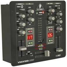 Behringer VMX100USB Professional 2 Channel DJ Mixer VMX100 USB