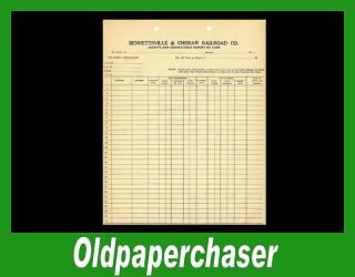 Early 1900s Bennettsville Cheraw Railroad Co Report