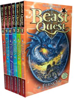 beast quest series no 1 6 books set 1 to 6 brand new rrp £ 29 94