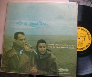 Benny Carter Oscar Peterson LP Alone Together Norgran MGN 1058 DG Orig 