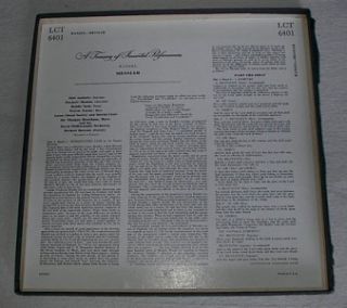   Complete MESSIAH Sir Thomas BEECHAM 4 LPs Vinyl Original RCA LCT 6401