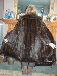 beautiful mahogany mink stroller jacket coat