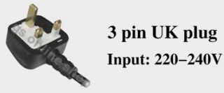 For no UK free plug adaptor for Europe or Australia/USA 