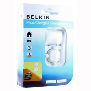 Belkin 1 Amp Micro Charger w 4ft Charger Sync for Apple iPhone 5 iPod 