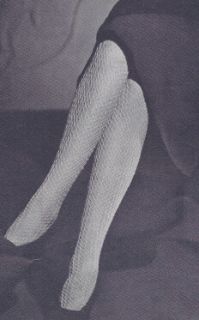 Vintage Knitting Pattern Knitted Lace Stockings BD 1940